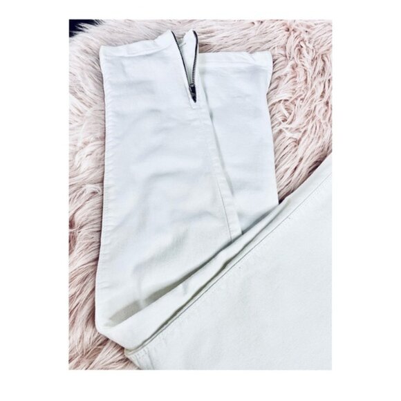 Vintage ZARA White Denim Jeans with Ankle Zipper - Picture 8 of 16